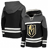 Vegas Golden Knights Black Men's Customized All Stitched Hooded Sweatshirt